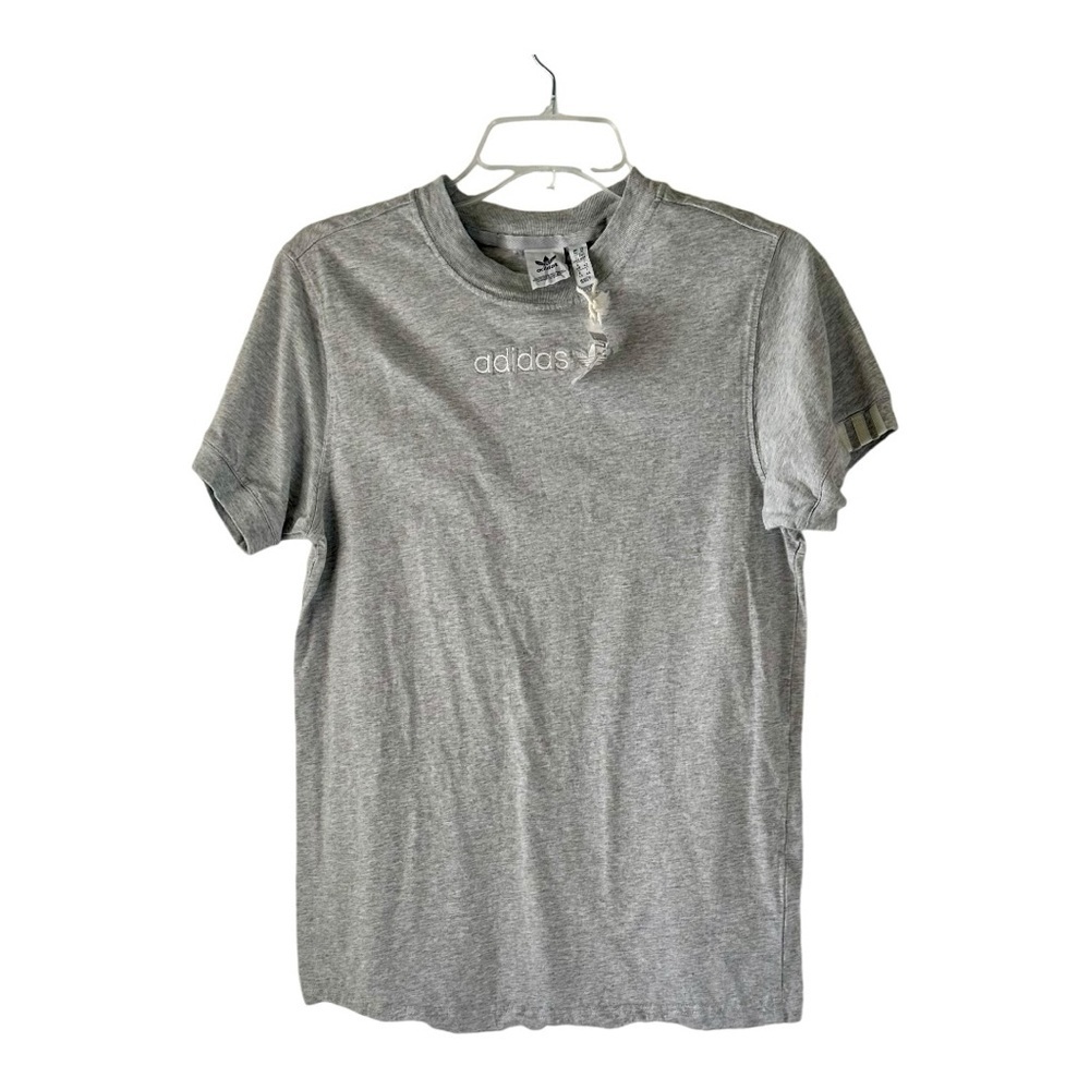 Adidas Men’s Shirt Short Sleeve Gray Size M